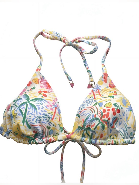 Roller Rabbit Other - Women's Vacation/Star Geo Reversible Triangle Bikini Top Yellow/Green 
NWT XXS